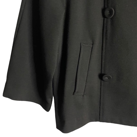 Rafaella Petites Women's Black Button Blazer Jacket - Picture 4 of 7